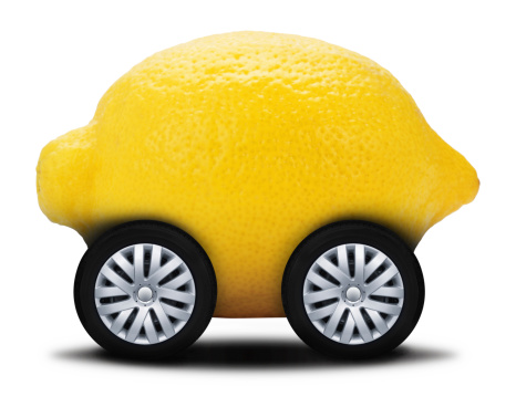 A literal lemon vehicle that applies for state lemon law.